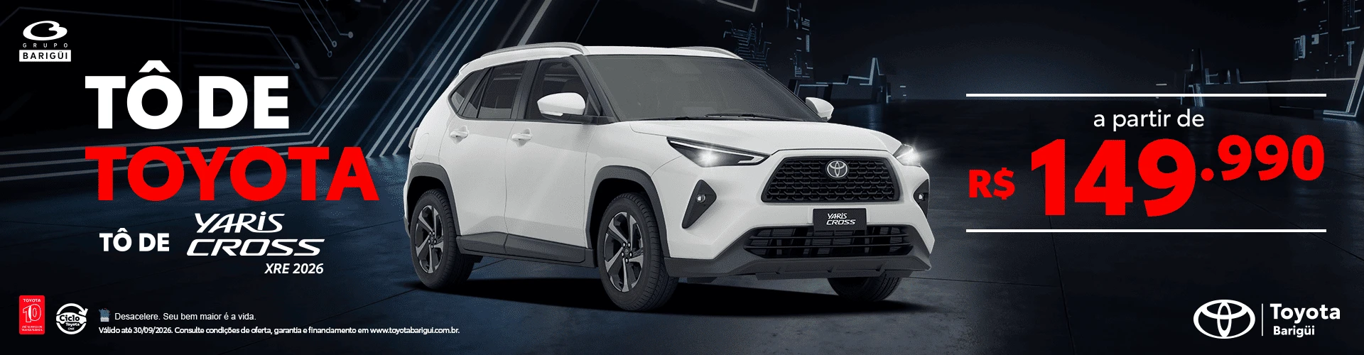 LA TOYOTA 940.3 KV Setembro To de Toyota Yaris Cross XRE 1920z500